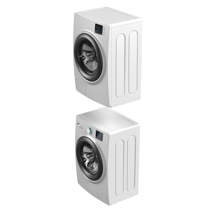 Meliconi 656116 - 46 cm stacking adapter for washer and dryer, white