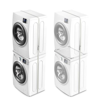 Meliconi 656116 - 46 cm stacking adapter for washer and dryer, white