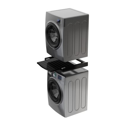 Meliconi 656136 - Stacking kit with pull-out drawer for washer and dryer, 60 cm, black