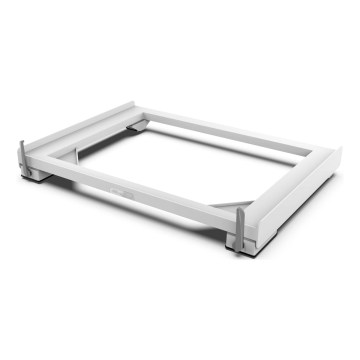 Meliconi 656149 - Anti-Vibration Washing Machine Pad with Retractable Wheels, 47 cm, White