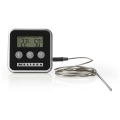 Melissa - Digital meat thermometer with display and timer 0-250 °C 1xAAA