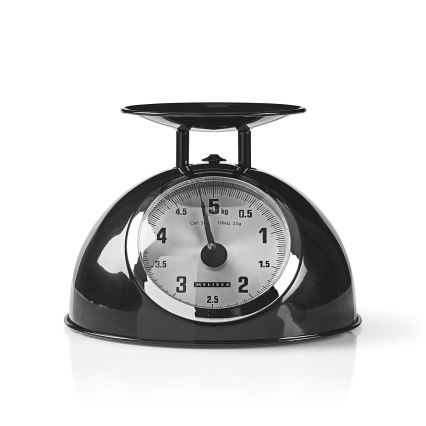 Melissa - Retro kitchen scale with bowl, black