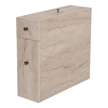 MELODY Bathroom Cabinet, Beige Marble Finish