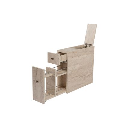 MELODY Bathroom Cabinet, Beige Marble Finish