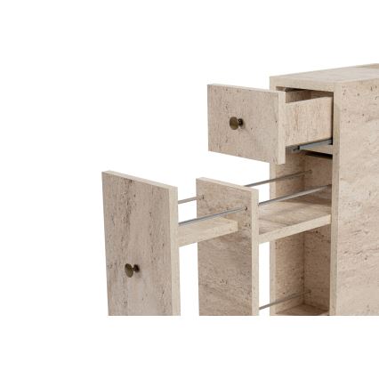 MELODY Bathroom Cabinet, Beige Marble Finish