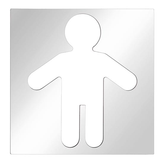 Men's Icon 12x12 cm Stainless Steel/Silver