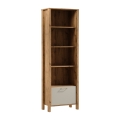 MENTA bookcase 66x200x37 cm Wotan Oak/Gray