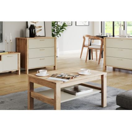 MENTA coffee table 90x45 cm Wotan oak/grey