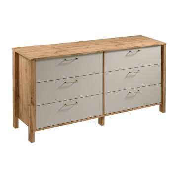 MENTA sideboard 170 x 81 x 47 cm Wotan oak/grey