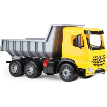 Mercedes Dump Truck, 66 cm, Yellow/Gray