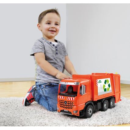 Mercedes WORXX Garbage Truck, 53 cm, Orange