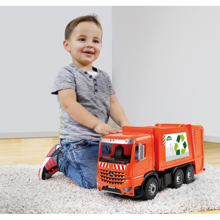 Mercedes WORXX Garbage Truck, 53 cm, Orange