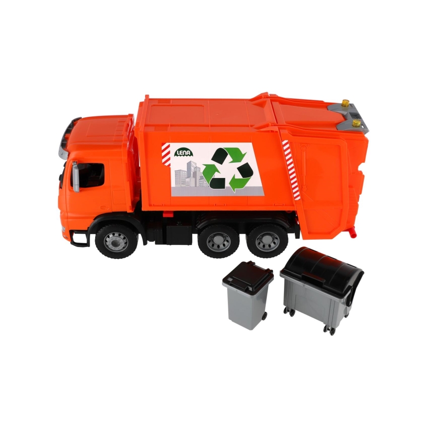 Mercedes WORXX Garbage Truck, 53 cm, Orange