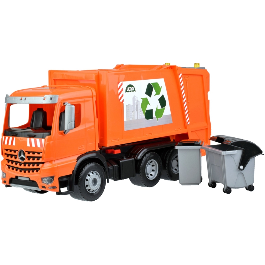 Mercedes WORXX Garbage Truck, 53 cm, Orange