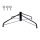 Metal Christmas tree stand with holder diameter of 40 mm