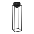 Metal flowerpot 111,3x29 cm black