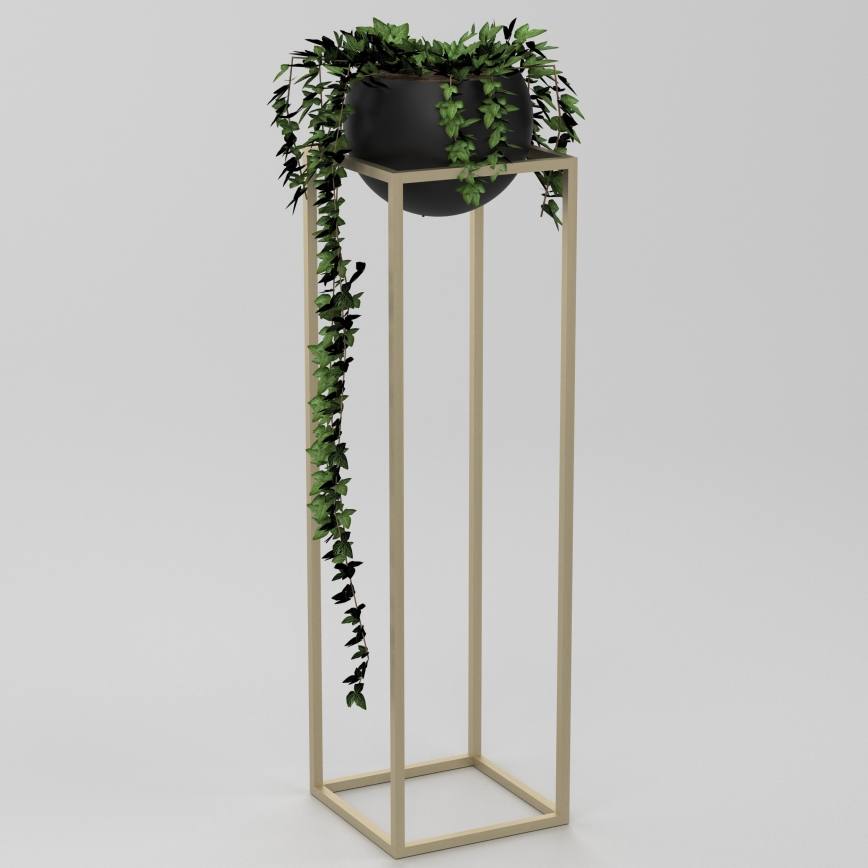 Metal flowerpot 111,3x29 cm gold