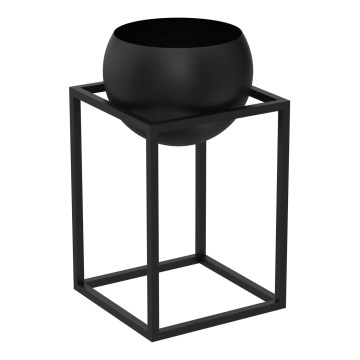 Metal flowerpot 51,3x29 cm black