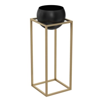 Metal flowerpot  81,3x29 cm gold