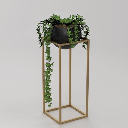 Metal flowerpot  81,3x29 cm gold