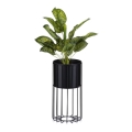 Metal flowerpot LOFT 42x20 cm black