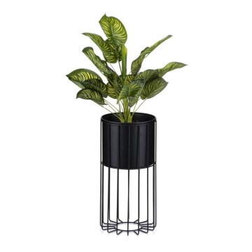 Metal flowerpot LOFT 42x20 cm black