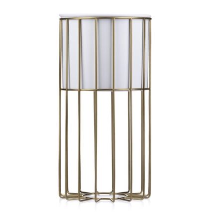 Metal flowerpot LOFT 42x20 cm gold/white