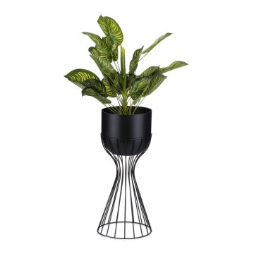 Metal flowerpot LOFT 46x20 cm black