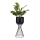 Metal flowerpot LOFT 46x20 cm black