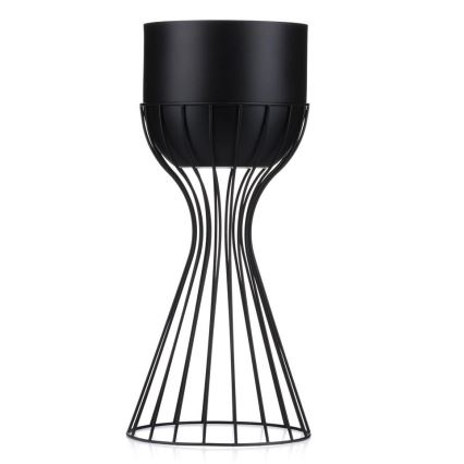Metal flowerpot LOFT 46x20 cm black