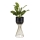 Metal flowerpot LOFT 46x20 cm gold/black
