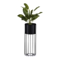 Metal flowerpot LOFT 55x20 cm black