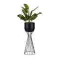 Metal flowerpot LOFT 56x20 cm black