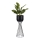 Metal flowerpot LOFT 56x20 cm black