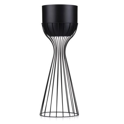 Metal flowerpot LOFT 56x20 cm black