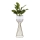 Metal flowerpot LOFT 56x20 cm gold/white