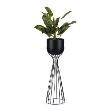 Metal flowerpot LOFT 68x20 cm black