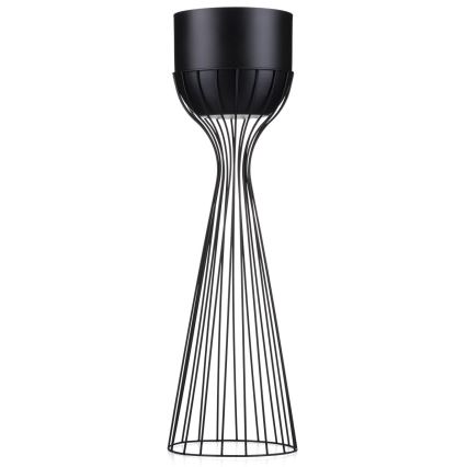 Metal flowerpot LOFT 68x20 cm black
