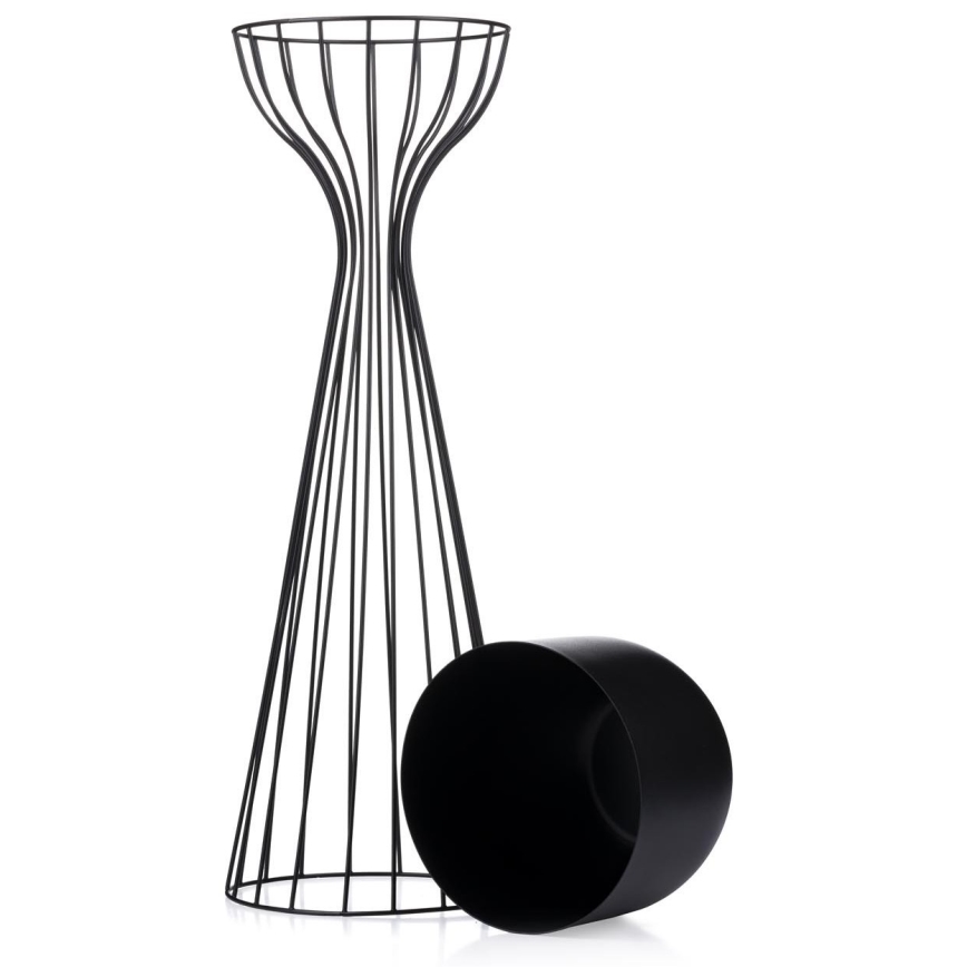 Metal flowerpot LOFT 68x20 cm black