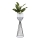 Metal flowerpot LOFT 68x20 cm black/white