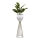 Metal flowerpot LOFT 68x20 cm gold/white