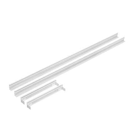 Metal frame for the installation of LED panels 1200x300 mm white