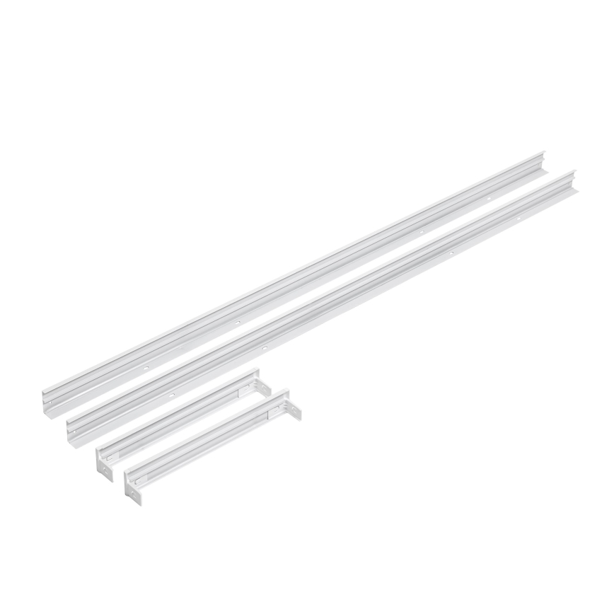 Metal frame for the installation of LED panels 1200x300 mm white