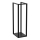 Metal stand for wood 100x30 cm black