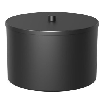 Metal storage box 12x17,5 cm black
