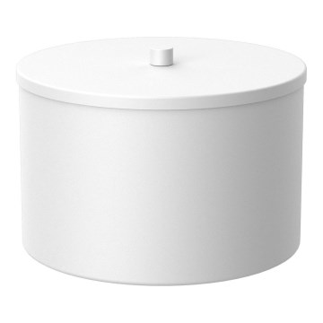Metal storage box 12x17,5 cm white