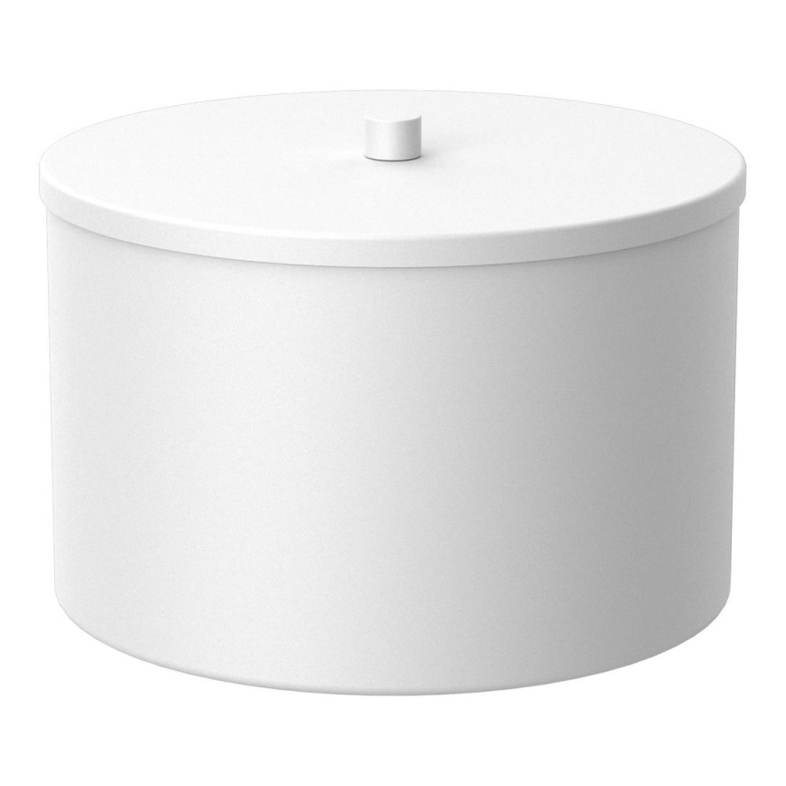 Metal storage box 12x17,5 cm white