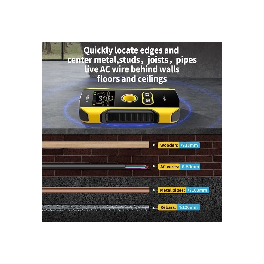Metal, Voltage and Inhomogeneity Detector, 300 mAh, 5 V