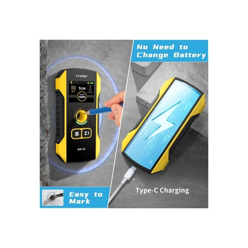 Metal, Voltage and Inhomogeneity Detector, 300 mAh, 5 V