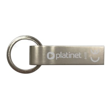 Metal waterproof Flash Disk USB 64GB matte chrome